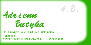 adrienn butyka business card